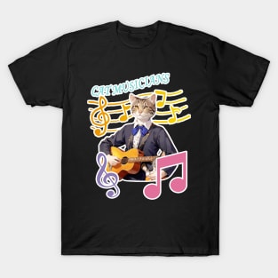 Cat Musician T-Shirt